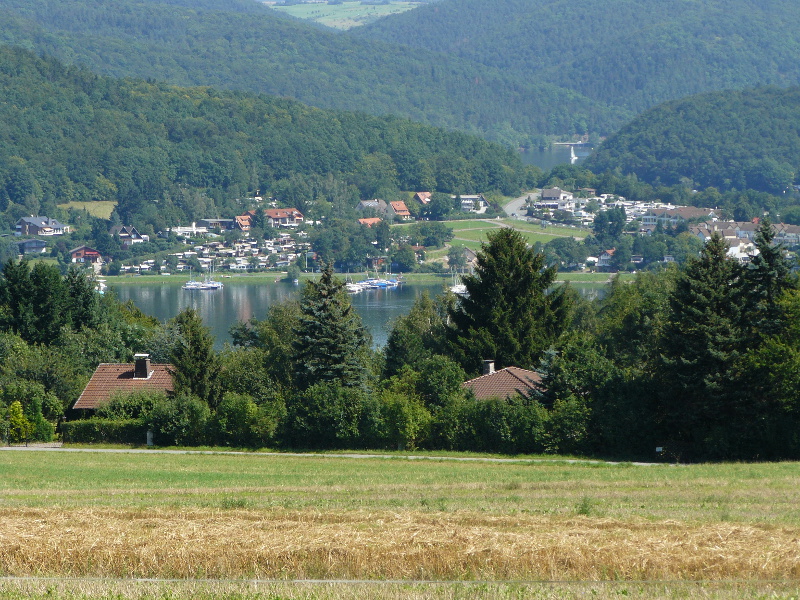 Blick auf die Halbinsel Scheid von Bringhausen