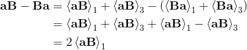 Vector Bivector Difference Formular